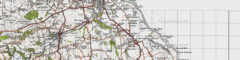 Old map of Asp Ho in 1947