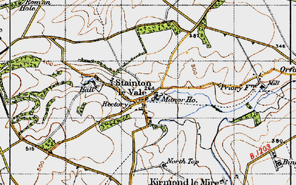 Old map of Stainton le Vale in 1946