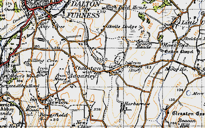Old map of Stainton with Adgarley in 1947