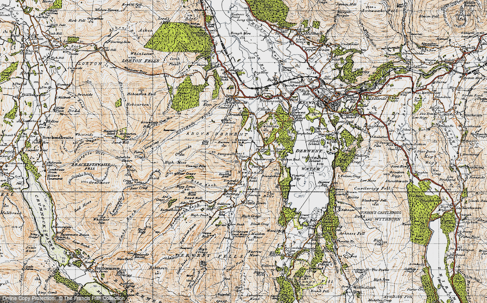 Old Map of Stair, 1947 in 1947