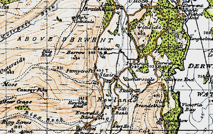 Old map of Stair in 1947