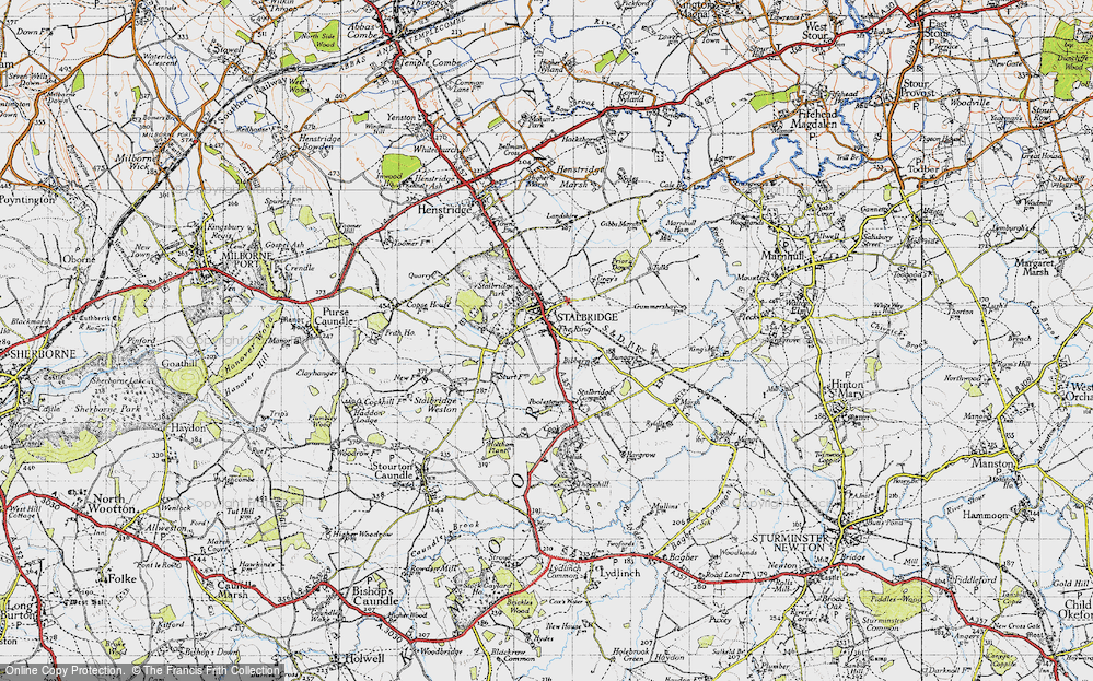 Old Map of Stalbridge, 1945 in 1945