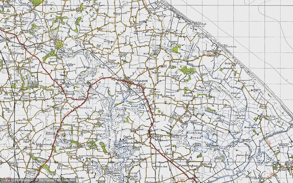 Old Map of Stalham Green, 1945 in 1945