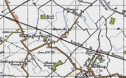 Old map of Stallingborough in 1946