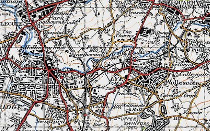 Old map of Stambermill in 1947