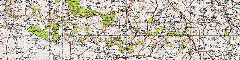 Old map of Stamborough in 1946