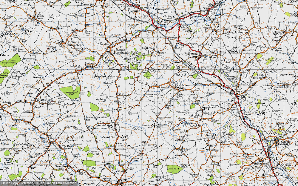 Old Map of Stambourne Green, 1946 in 1946