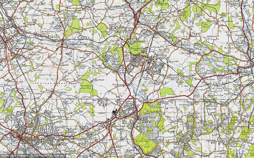 Old Map of Stanborough, 1946 in 1946