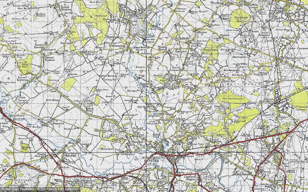 Old Map of Stanbridge, 1940 in 1940