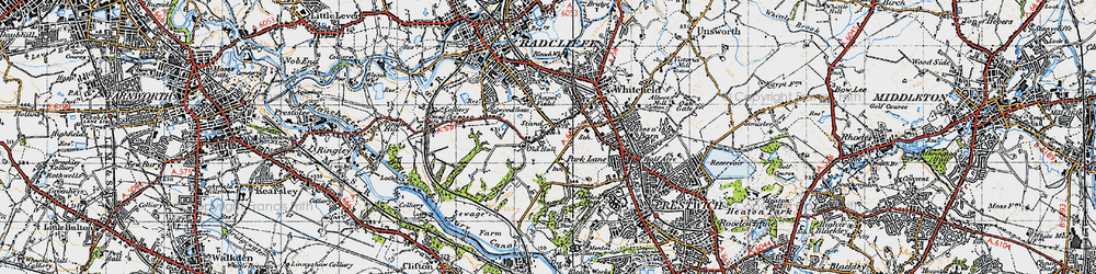Old map of Stand in 1947