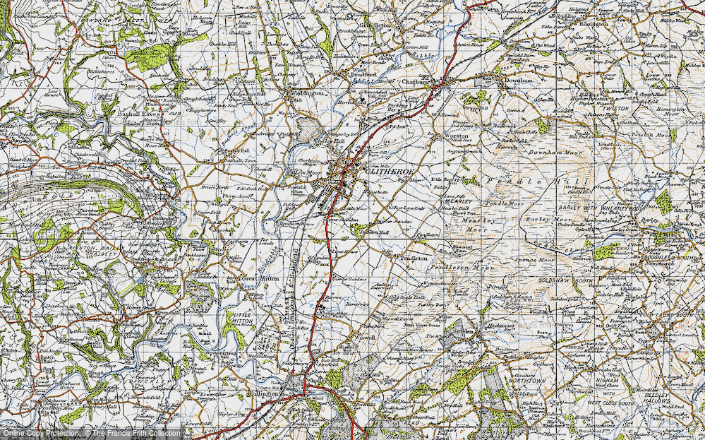Old Map of Standen Hall, 1947 in 1947