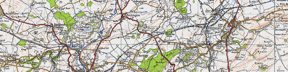 Old map of Standerwick in 1946