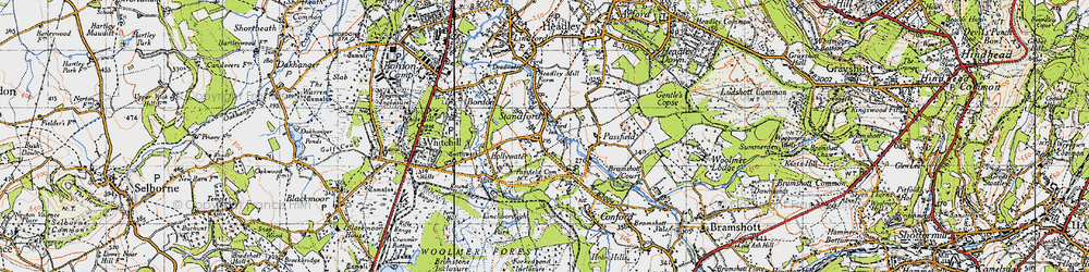 Old map of Linchborough Park in 1940