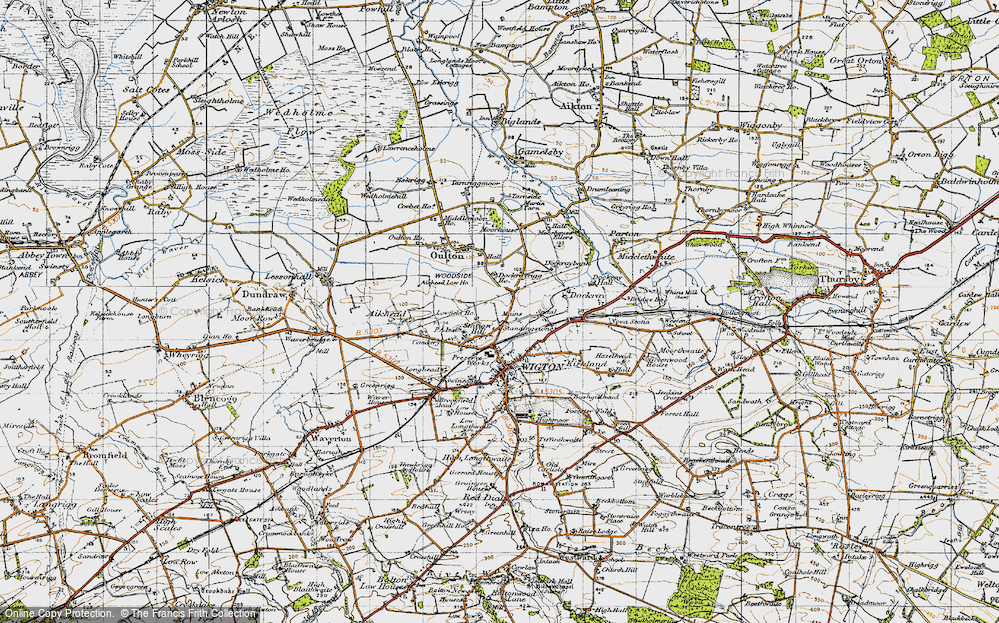 Old Map of Standingstone, 1947 in 1947