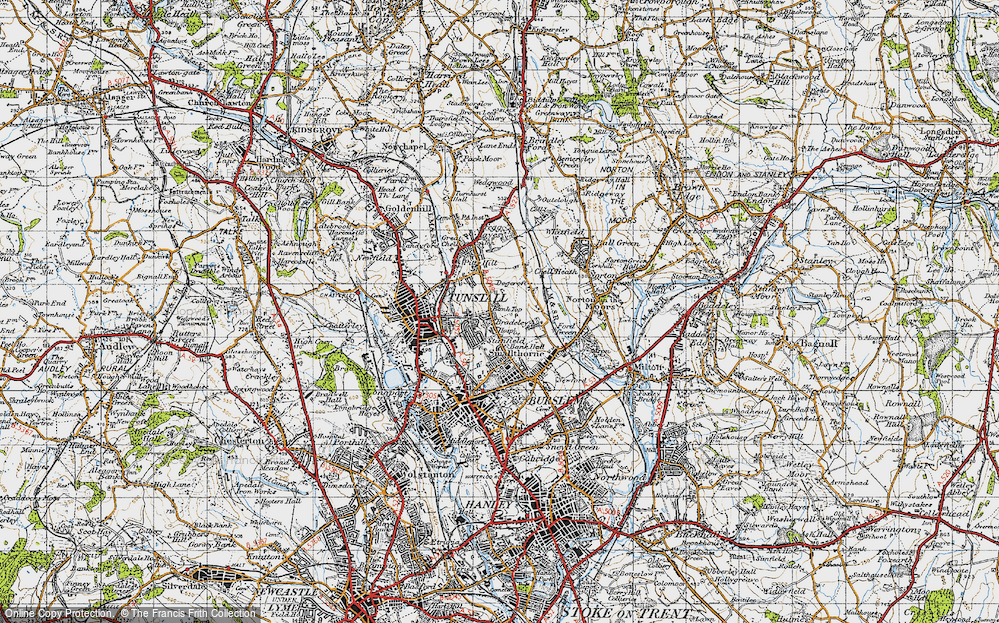 Old Map of Stanfield, 1946 in 1946