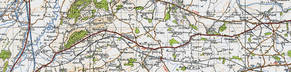 Old map of Stanford in 1947