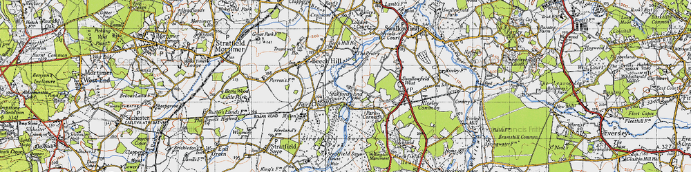 Old map of Stanford End in 1940