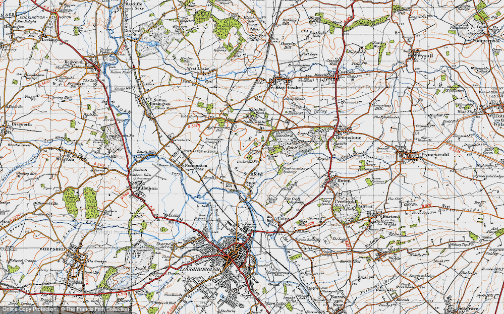 Old Map of Stanford Hills, 1946 in 1946