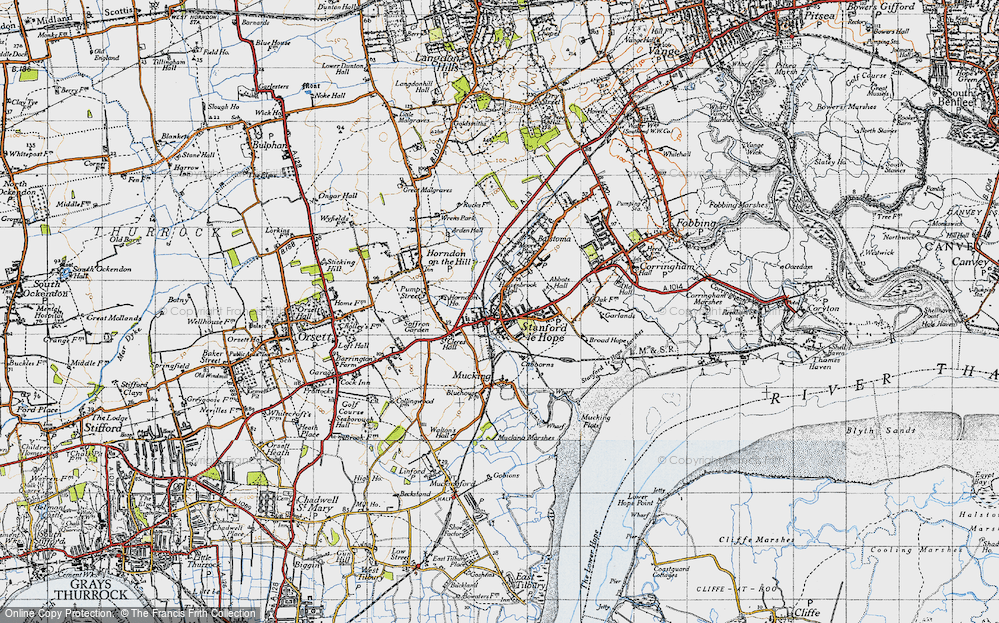 Old Map of Stanford-le-Hope, 1946 in 1946