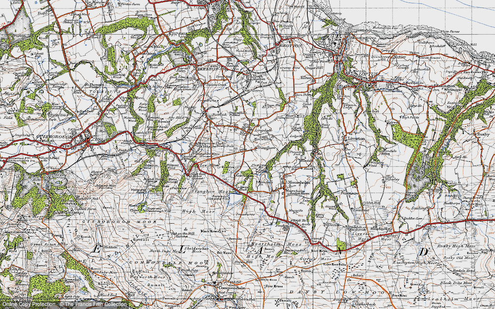 Old Map of Stanghow, 1947 in 1947