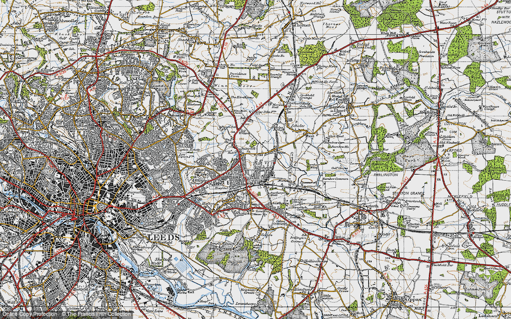 Old Map of Stanks, 1947 in 1947