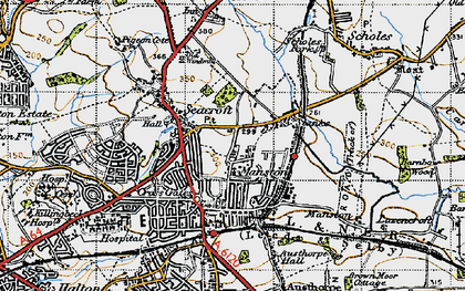 Old map of Stanks in 1947