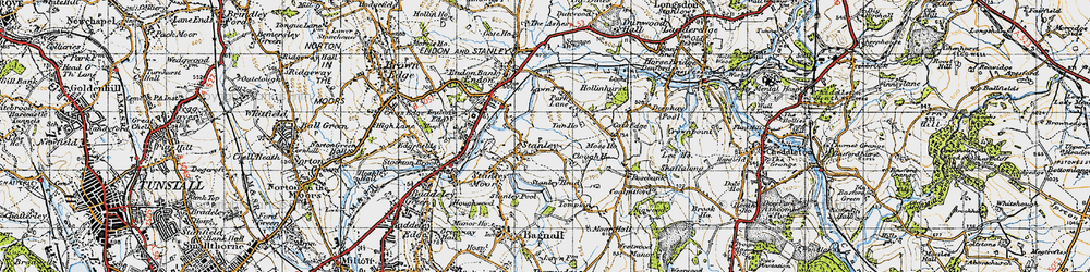Old map of Stanley in 1946