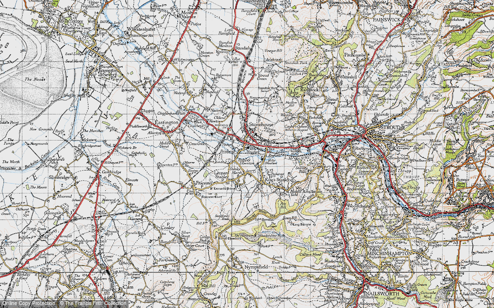 Old Map of Stanley Downton, 1946 in 1946