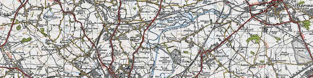Old map of Stanley Ferry in 1947