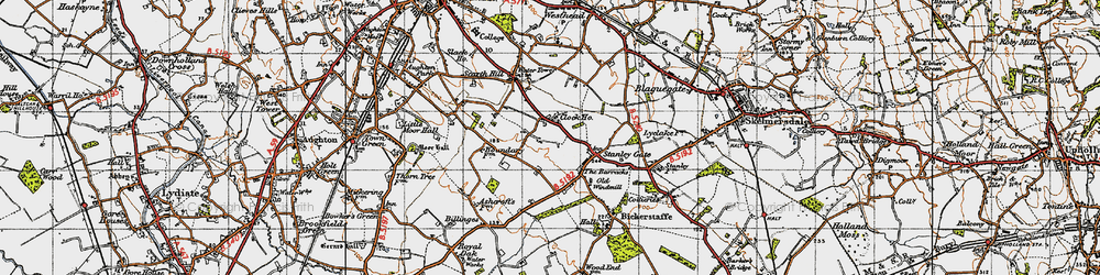 Old map of Stanley Gate in 1947