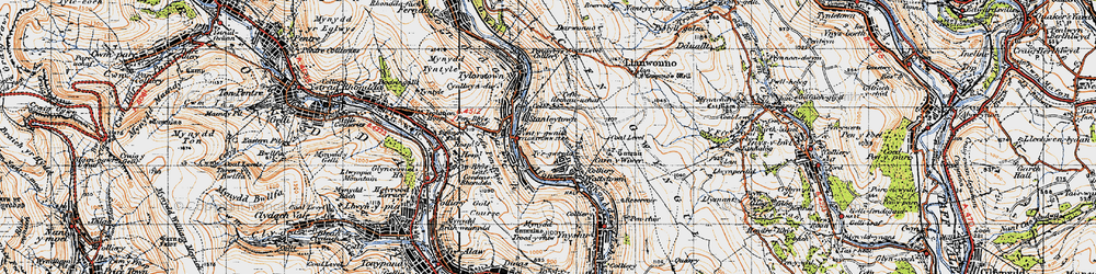 Old map of Stanleytown in 1947