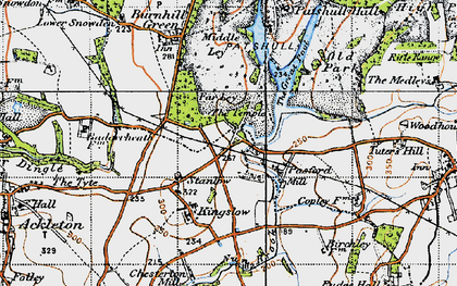 Old map of Stanlow in 1946