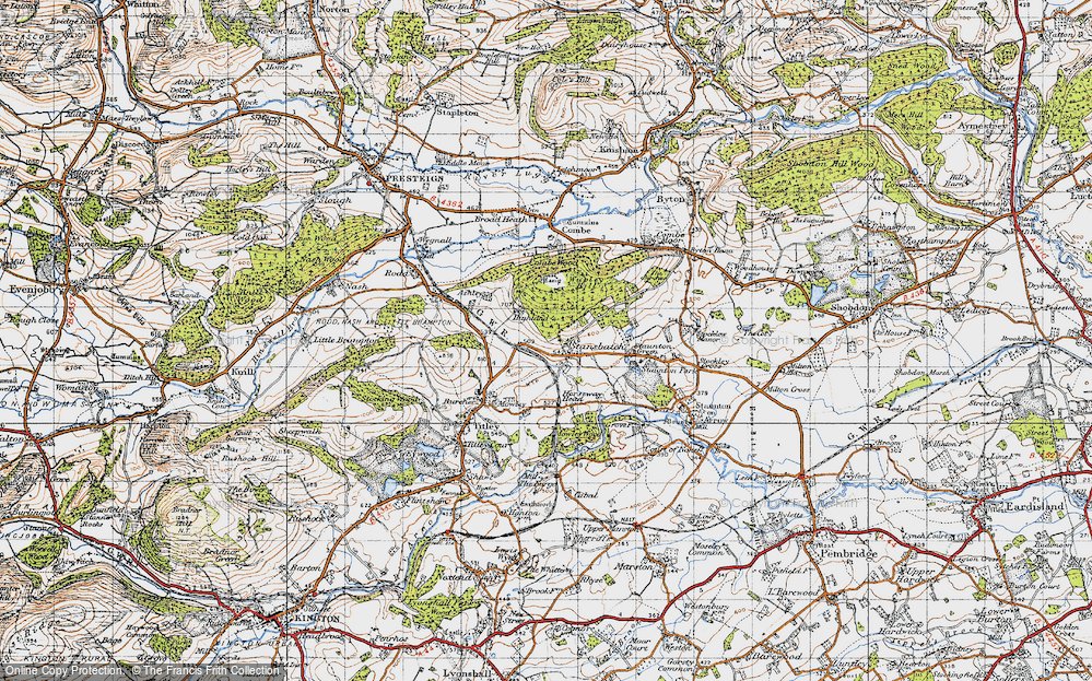 Historic Ordnance Survey Map of Stansbatch, 1947