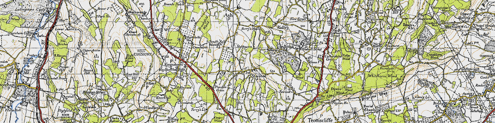 Old map of Stansted in 1946