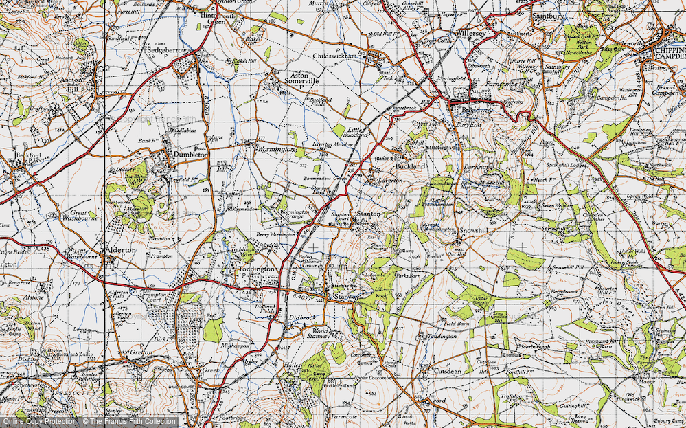 Old Map of Stanton, 1946 in 1946