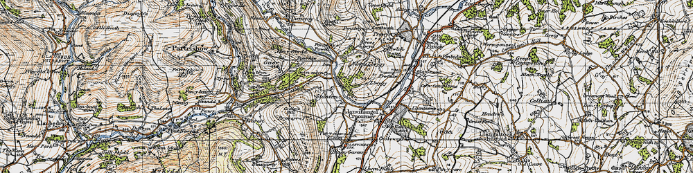 Old map of Stanton in 1947