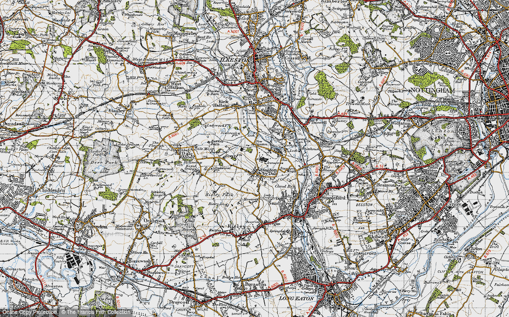 Old Map of Stanton-by-Dale, 1946 in 1946