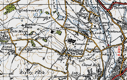 Old map of Stanton-by-Dale in 1946
