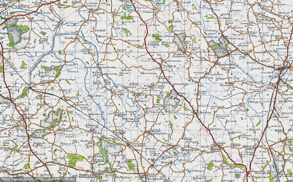 Old Map of Stanwardine in the Wood, 1947 in 1947