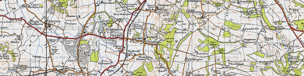 Old map of Lidcombe Hill in 1946