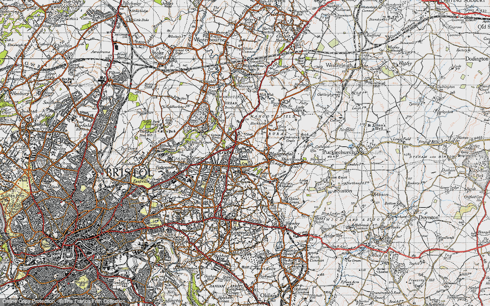 Old Map of Staple Hill, 1946 in 1946