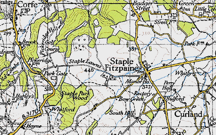 Old map of Staple Lawns in 1946