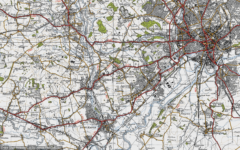 Old Map of Stapleford, 1946 in 1946