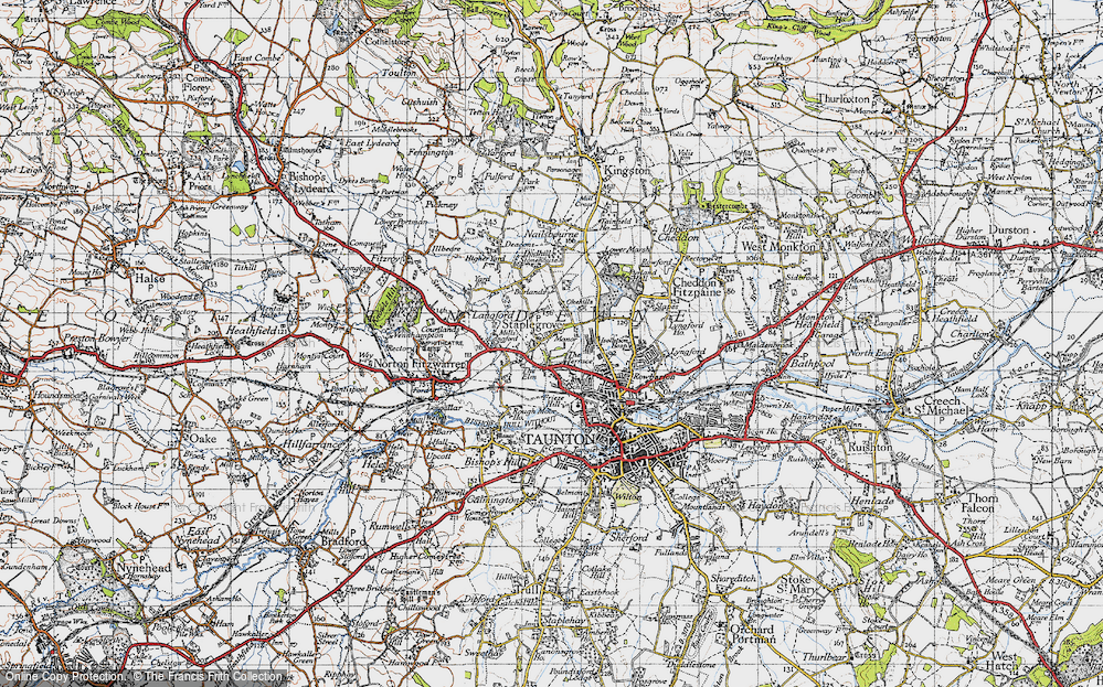 Old Map of Staplegrove, 1946 in 1946