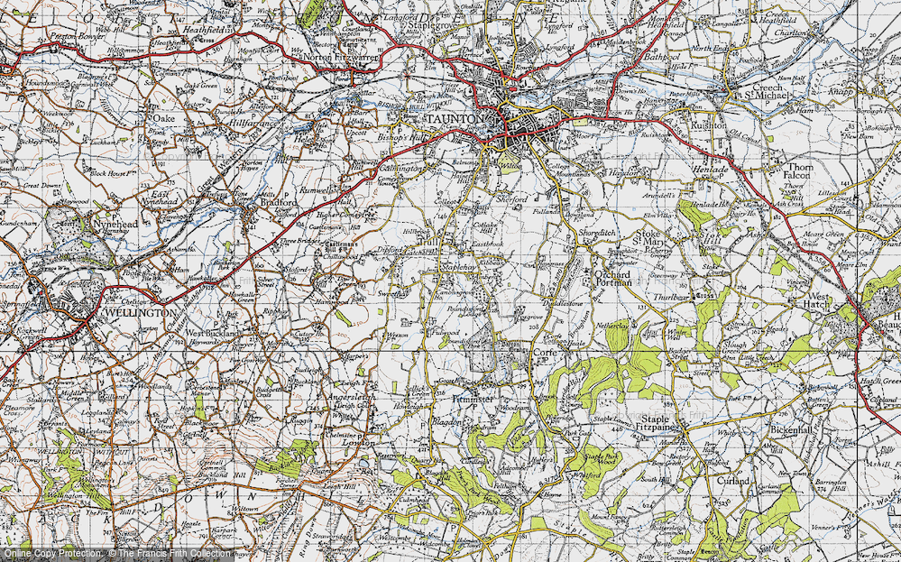 Old Map of Staplehay, 1946 in 1946