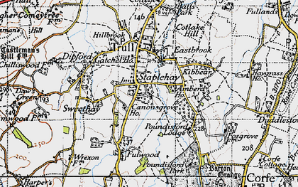Old map of Staplehay in 1946