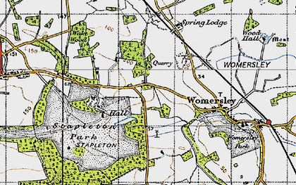 Old map of Stapleton in 1947