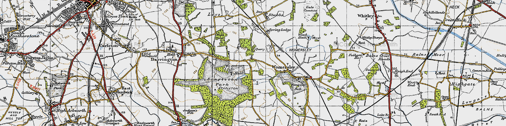 Old map of Stapleton in 1947