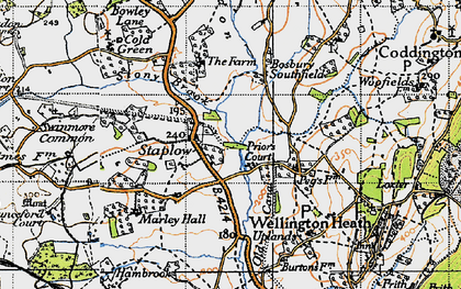 Old map of Staplow in 1947