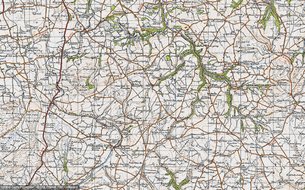 Old Map of Star, 1947 in 1947